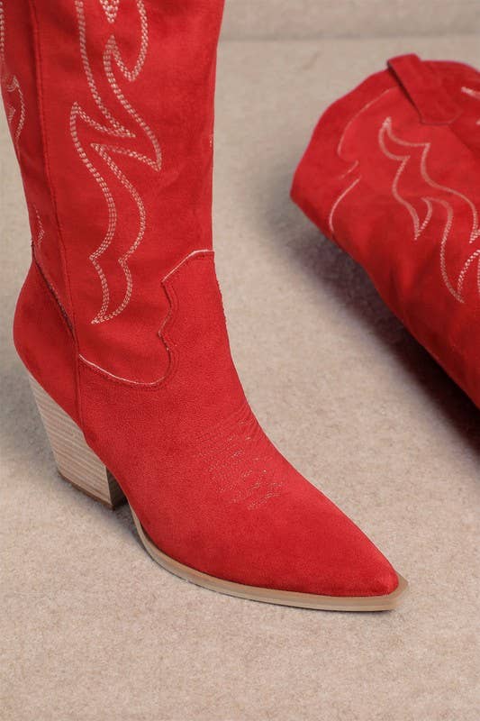 ABBY: Khaki Cowgirl Boot