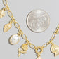 Rose And Sea Life Charms Chain Necklace