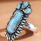 Western Hand Stone Ring: