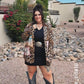 Baha Ranch Retro Pop Western Wild West Leopard Blazer