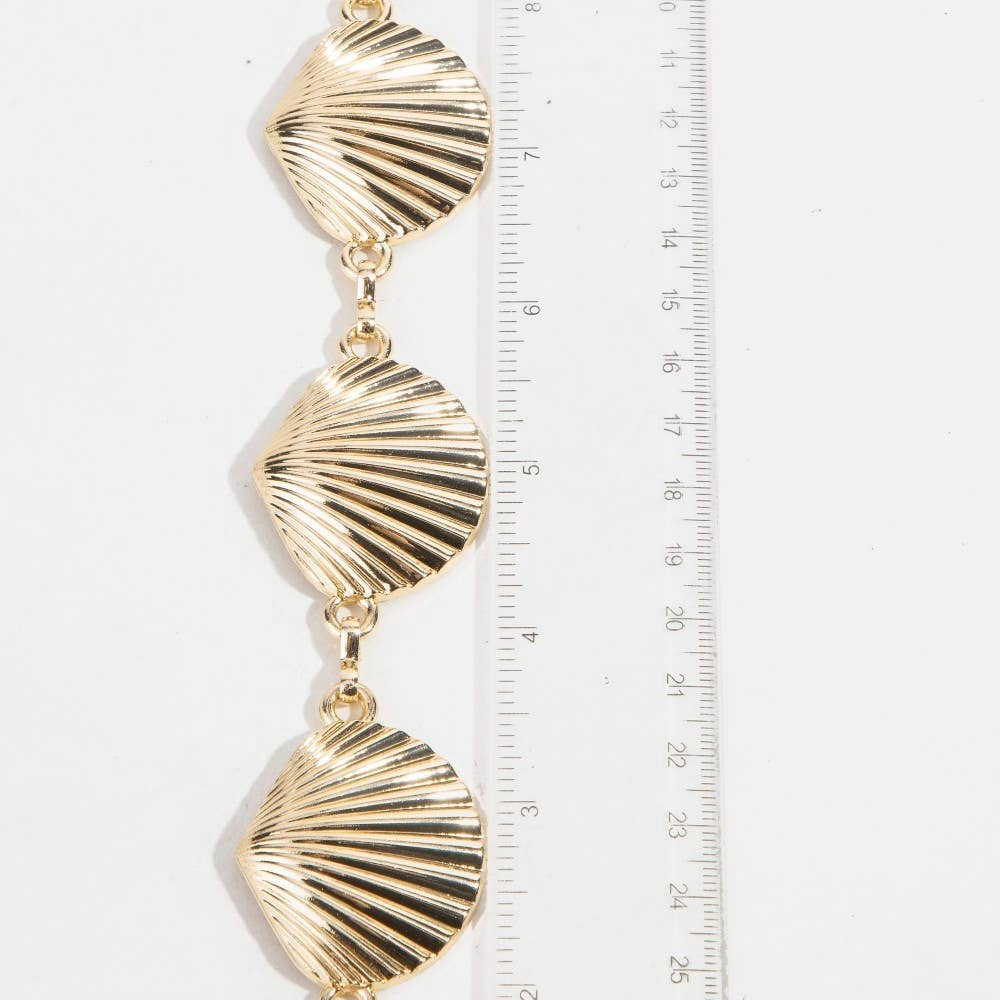 Seashell Link Chain Belt: