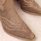 TESS: Dark Brown Cowgirl Boot