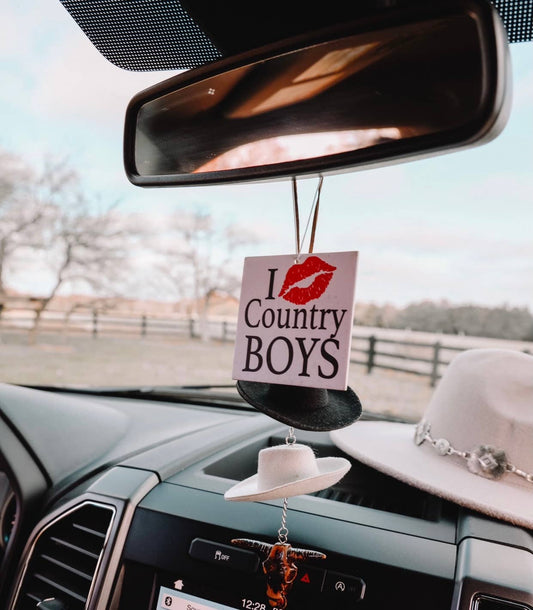 I Love Country Boys Air Freshener
