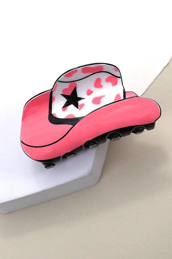 WESTERN COWGIRL BOOT HAIR CLAW CLIPS 40H569