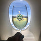 Sea Turtle Jeweled Stemmed Wine Glass