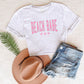Beach Babe Pink/Turquoise Graphic Tee