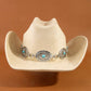 Turquoise Stud Concho Belt Western Cowboy Hat