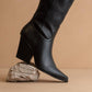 The Barcelona Black | Knee High Western Boot: Black