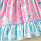 Western printed girls dress