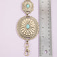 Sunburst Concho Chain Belt With Turquoise Stones: G