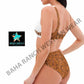 Yeehaw Tooled Leather Print Bikini