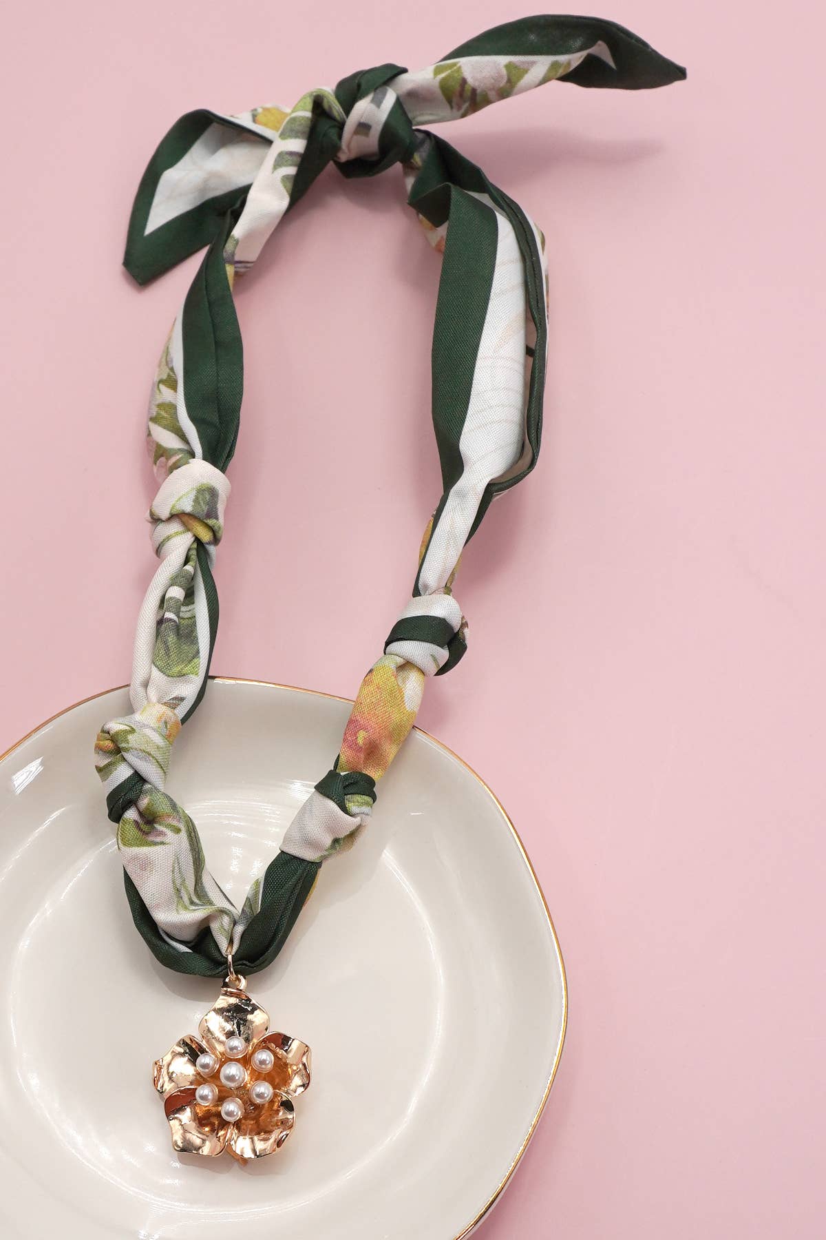SCARF CHARM NECKLACE
