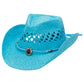 Kids Monochrome Straw Cowboy Hat