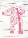 Baby Pink Western  Zip Sleeper