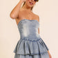 Western Charm Stretch Denim Dress