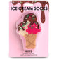 3D Packaged Socks - Kids - Ice Cream Cone w/Sprinkles -Pink