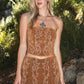 MAPLE Faux Suede Embroidered Western Mini Skirt With Shorts: Tan / 3 SMALL 2 MEDIUM 1 LARGE