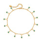 Blue Bead Chain Anklets