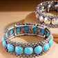 Western Chain Glass Stone Bracelet: SBAB-CRYSTAL