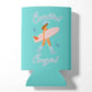 Brunette Coastal Cowgirl Can Cooler