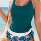 Drawstring 2pcs Tankini Swimsuit: