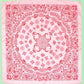PAISLEY PINK SILKY FEEL BANDANA SCARF | 40SC616: Pink