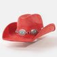 Turquoise Stud Concho Belt Western Cowboy Hat: KA