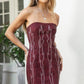 ARIZONA Western Strapless Mini Dress