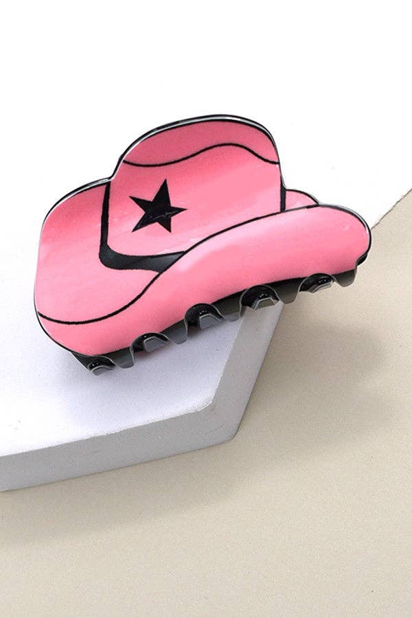 WESTERN COWGIRL BOOT HAIR CLAW CLIPS 40H569