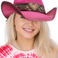 Heart Bling Rhinestone Belt Ombre Straw Cowboy Hat: Beige