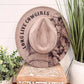 Engraved Barrel Racing Hat: Teal