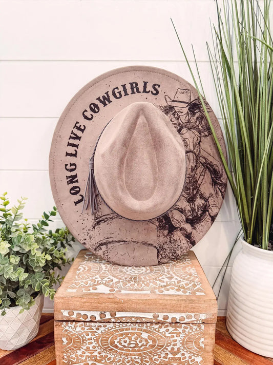 Engraved Barrel Racing Hat: Teal