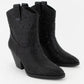 BEDAZZLED GLAM WESTERN ANKLE BOOTS
