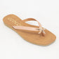 MISTY GOLDEN STARFISH DECOR THONG STRAP SANDAL