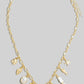 Rose And Sea Life Charms Chain Necklace