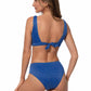 825616-SOLID SHIMMER HIGH WAIST BIKINI SET