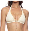 L83673P W/SANDS TRI HALTER-IVORY