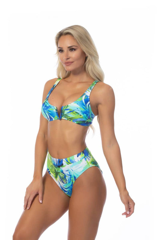 522056-FRONT V HIGH WAIST BIKINI SET