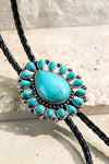 Western Bolo tie Necklace: TURQUOISE