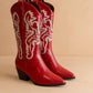 The Amaya | Cherry Classic Western Boot: CHERRY