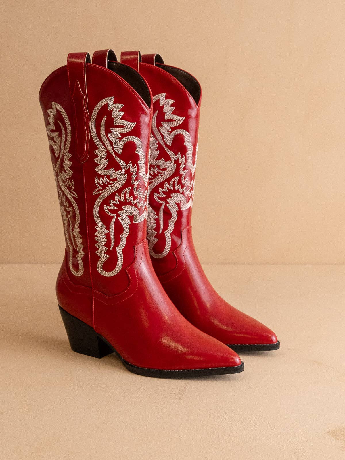 The Amaya | Cherry Classic Western Boot: CHERRY
