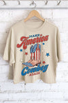 MAKE AMERICA COWBOY AGAIN CROP TOP