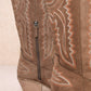 TESS: Dark Brown Cowgirl Boot
