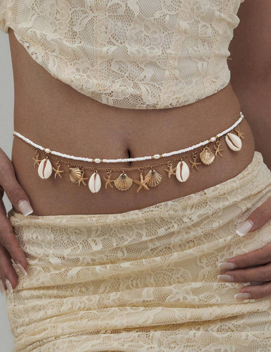 Boho Starfish Conch Pendant Waist Chain DP25D735