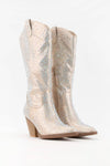 RHINESTONE JEWELED MID-CALF GLAM WESTERN BOOTS