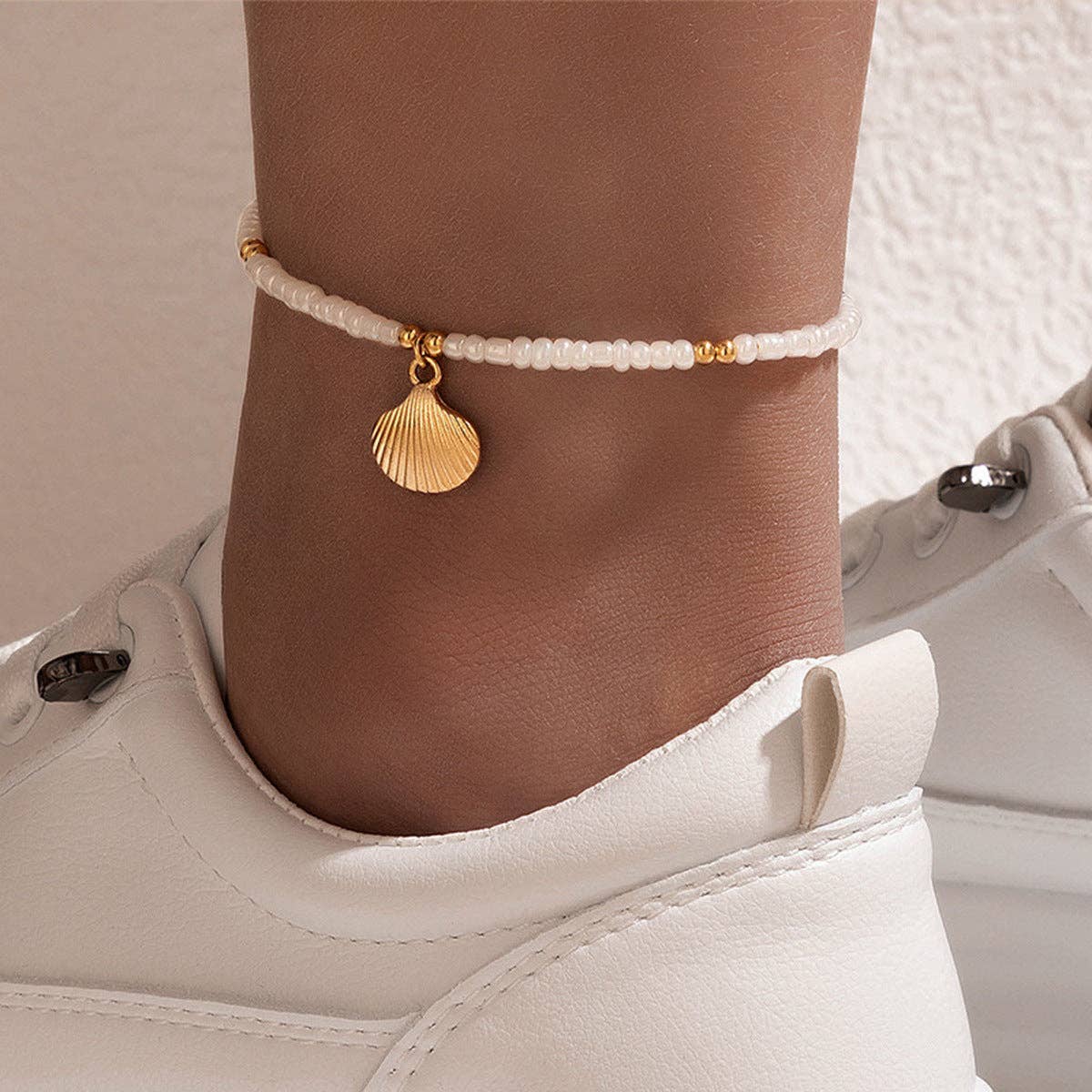Shell Beading Anklet