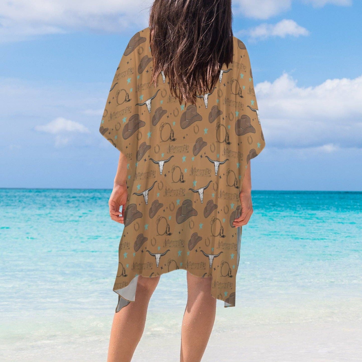 Western Things Duster Kimono Coverup