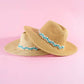 Beaded Braid sun Hat: