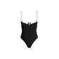 Grace One Piece Black with white trim