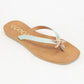 MISTY GOLDEN STARFISH DECOR THONG STRAP SANDAL